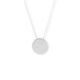 Polished Round Engravable Disk Necklace