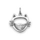 Cat Face Picture Frame Charm